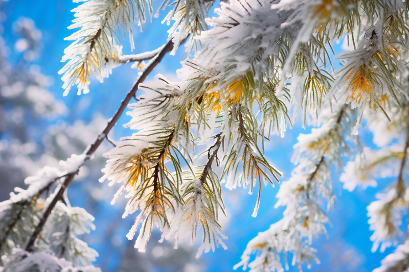 白天雪中黑龙江洋草山雾凇雪景,高清,摄影图,摄影图片,图片大全,摄影图免费下载